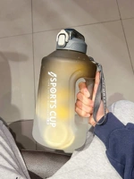 1,5 литра!Черный градиент + веревка рука + соломинка