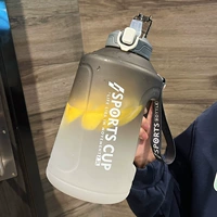 2,3 литра!Черный градиент + веревка рука + соломинка