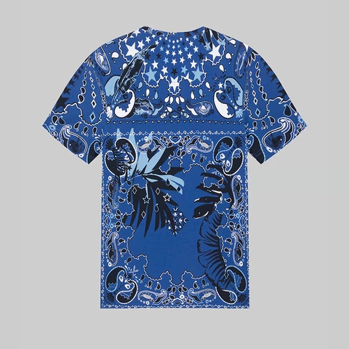 Летний синий шарф, футболка, 2020