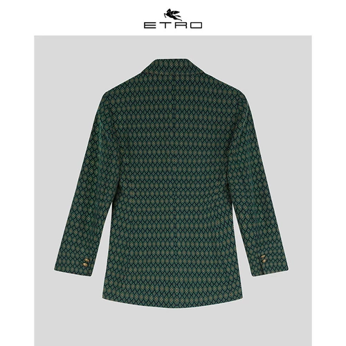 Etro/ai Chuo/2020 осень и зима Новая/Женская цветочная цветка двойная светящаяся куртка