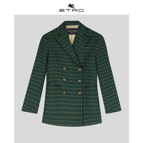 Etro/ai Chuo/2020 осень и зима Новая/Женская цветочная цветка двойная светящаяся куртка