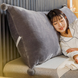 Dormitory Pillow Bedside Soft Bag Large Pillow Cushion Bed Back Cushion Bench Rectangular Boys' Sleep Pillow