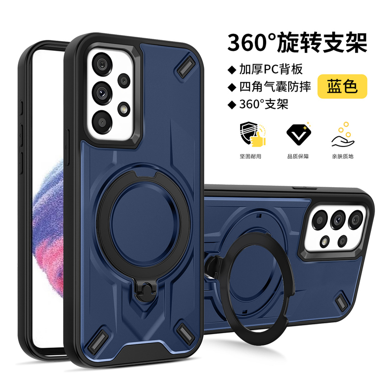 Suitable for Samsung A52 Phone Case, Armor Warrior Samsung A53 Protective Cover, Galaxy New A52S Rotating Magnetic Stand, Samsung Full-Cover Airbag Anti-Drop A52 Creative 5g Trendy Case