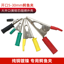 Woo Jo Crocodile Clip Pure Copper Electric Clip Wire Clip Large Small Number Thickened Tail 4mm Jack Banana Plug