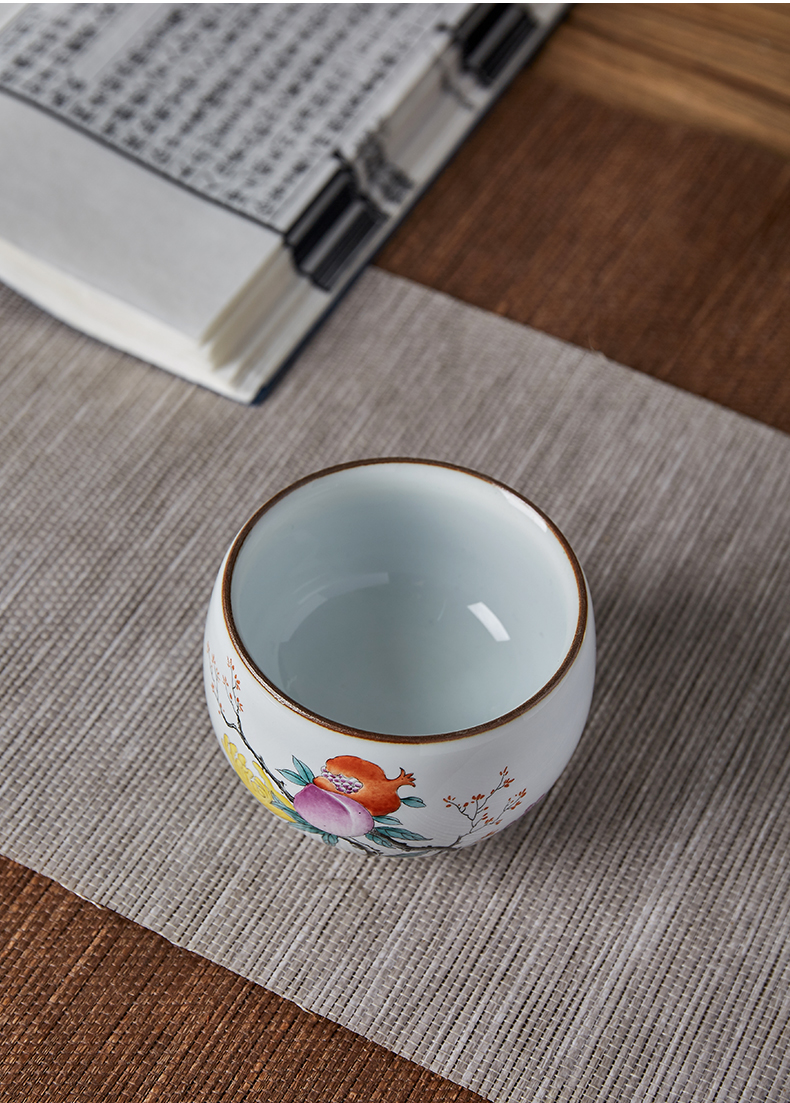 Shot incarnate the manual up of jingdezhen ceramic cups kung fu tea set hand - made the master sample tea cup cup personal single CPU