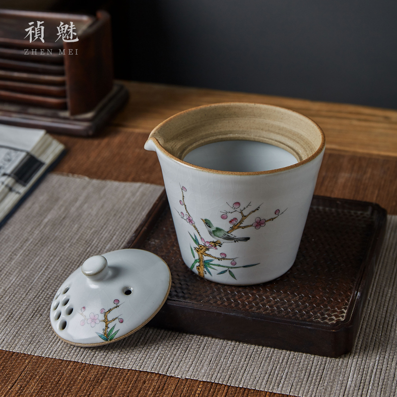 Shot incarnate your up hand - made slicing tureen jingdezhen ceramic cups kung fu tea set filter to crack a cup of tea to use