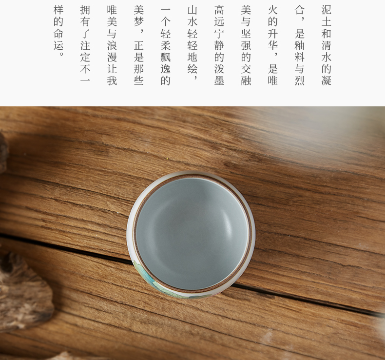 Shot incarnate the jingdezhen ceramic your up hand - made lotus piece of CPU kung fu tea set personal single CPU master cup of tea