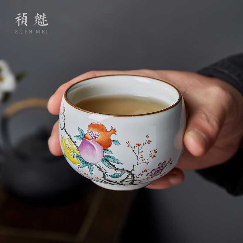Shot incarnate the manual up of jingdezhen ceramic cups kung fu tea set hand - made the master sample tea cup cup personal single CPU