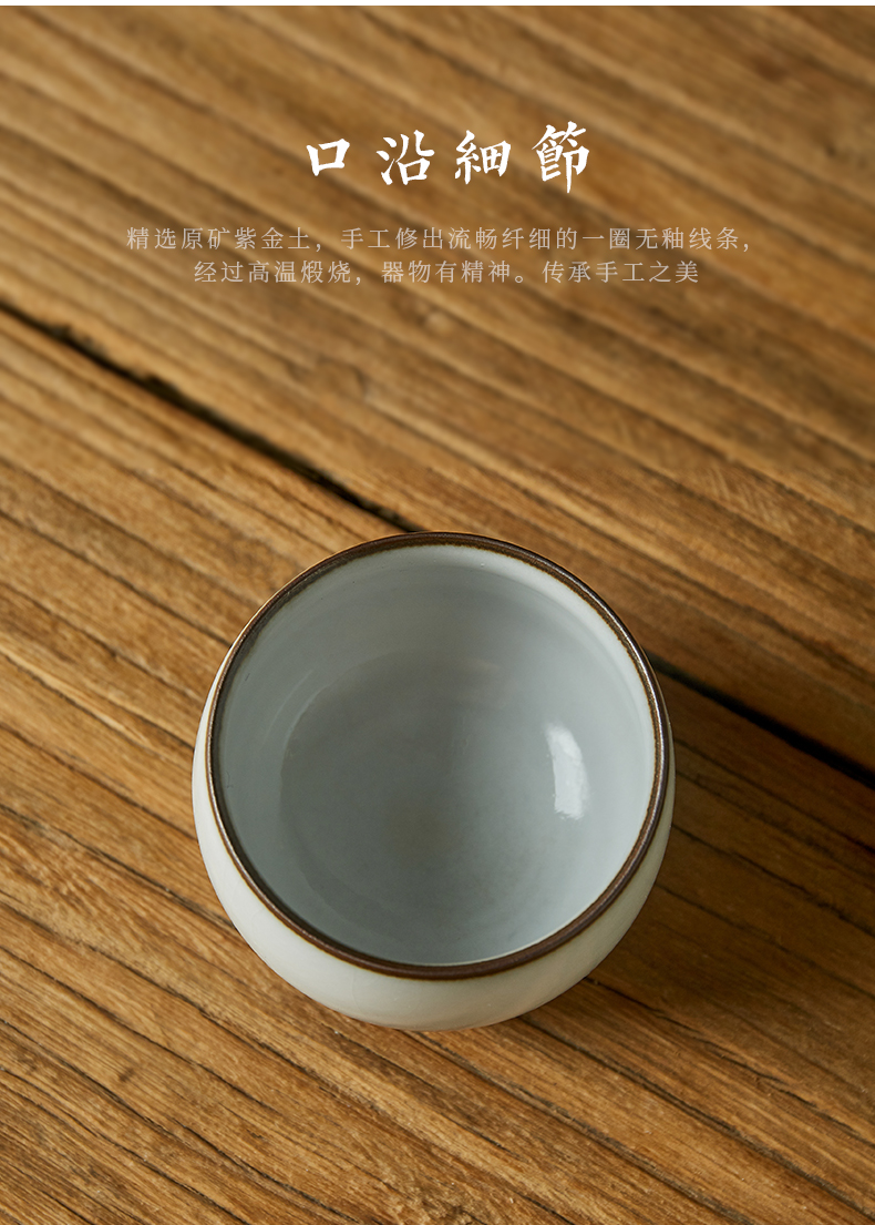 Shot incarnate your up hand - made of red chamber of jingdezhen ceramic cups kung fu tea master piece of personal tea cup single CPU