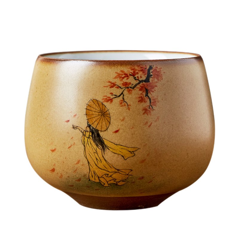 Your up hand - drawn characters of jingdezhen ceramics cup all hand kung fu tea masters cup single cup sample tea cup