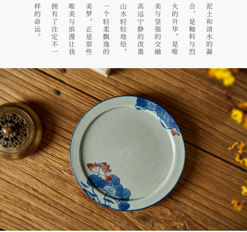 Shot incarnate the hand - made porcelain pot of bearing dry terms sets of jingdezhen ceramics by hand kung fu tea accessories tea tray saucer