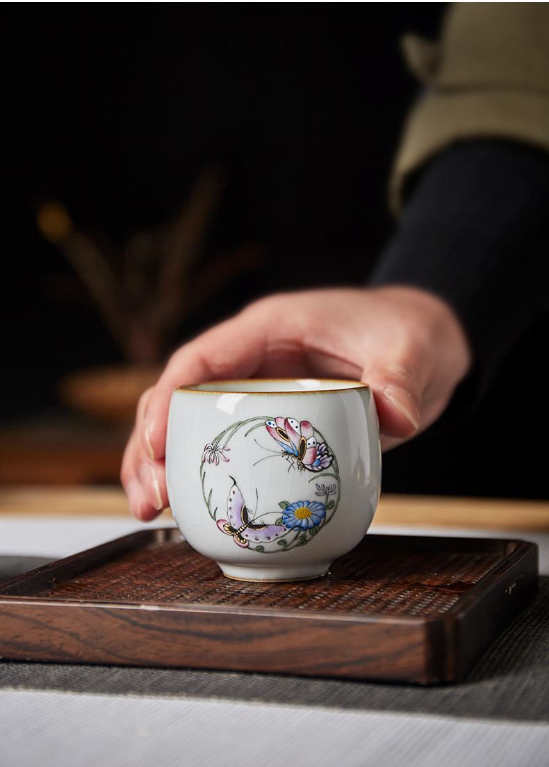 Shot incarnate your up on hand - made jingdezhen ceramic cups kung fu tea master sample tea cup cup personal single CPU