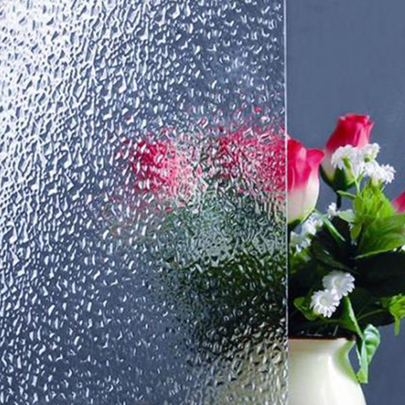 Taijing embossed glass cloth stripes are suitable for Changhong water pattern corrugated fragrant pear and begonia flower screen partition customization
