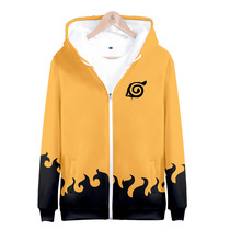 Cross border trendfire ninja digital printed 3D zipped with cap garnter clothing youth pop casual