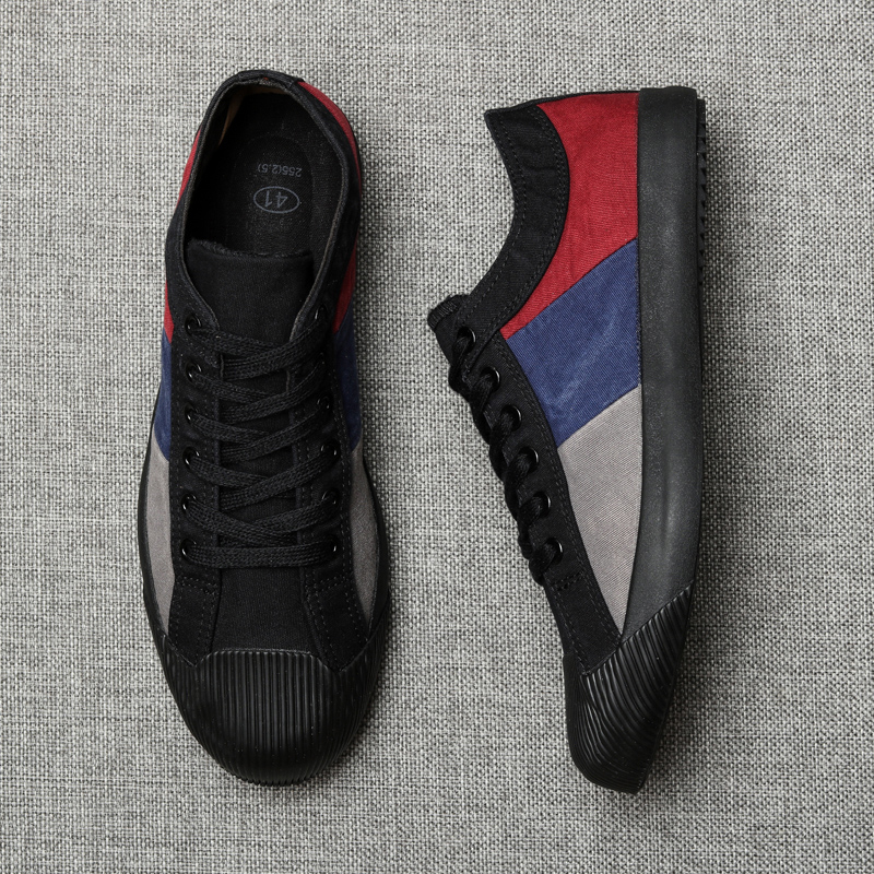 Canvas shoes men's shoes 2022 new summer breathable men's shoes large size old Beijing cloth shoes men's plate shoes