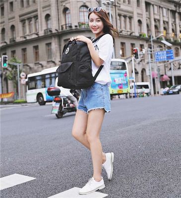 ánh sáng ánh sáng đơn giản túi du lịch học sinh trung học lớn túi vai đôi túi sinh viên Hàn Quốc phiên bản của phụ nữ ba lô 