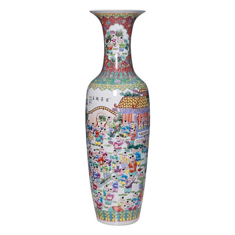 Xu jing, the ancient philosophers figure famille rose porcelain landing a large vase furnishing articles home sitting room adornment jingdezhen flower arrangement