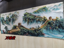 Ancient Play Su Embroidered Brocade Embroidered Tang Kweave Embroidery Xiang embroidered Like Wanli Great Wall Jinxiu Mountain hanging painting fresco