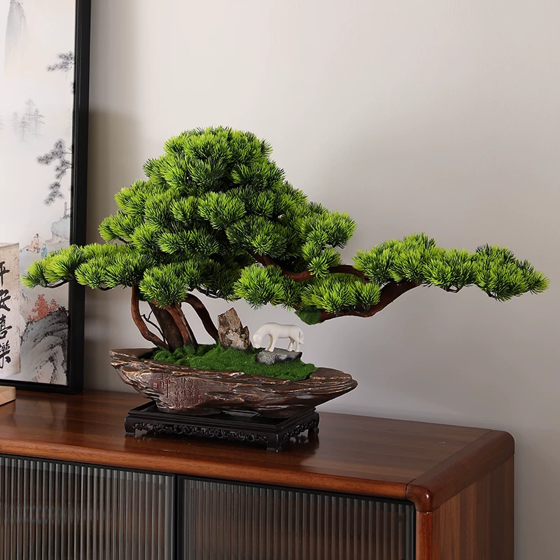 Симуляционная зелёная растение bonsai посаженный горшком домохозяйство веранда офис настольное украшение приветствовать бедный ландшафт