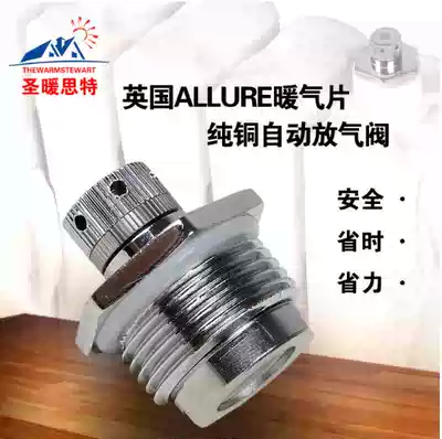 Hydropower radiator Home heater Automatic exhaust valve exhaust pure copper valve manual running wind