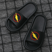 Summer slippers mens outer wear personality Korean fashion couple home indoor non-slip soft bottom beach cool slippers summer