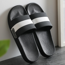Summer cool slippers mens soft thick bottom new home with non-slip bathroom bathing couple mens slippers striped outer wear