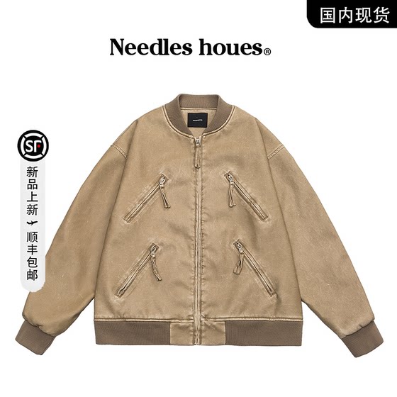
[Brand withdrawal spot] Needles houes autumn baseball jacket men's Hong Kong style casual jacket