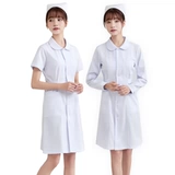 Униформа медсестры, летний тонкий белый халат, розовая кукла для работы, короткий рукав, кукольный воротник, для салонов красоты