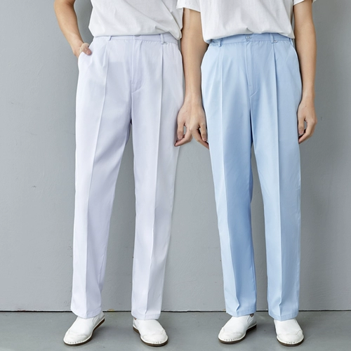Униформа медсестры, летние тонкие белые синие штаны, осенняя униформа врача, большой размер, эластичная талия