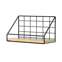 Wall storage rack without punching holes in bedroom bedside dormitory storage artifact wall hanging bedroom desk partition storage rack