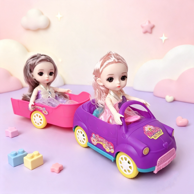Barbie Doll, Little Car, Princess, Little Kelly, Can Sit On, Girl Toy, Convertible Sports Car, Photo Prop, Pretend Play Barbie Doll, Little Car, Princess, Little Kelly, Can Sit On, Girl Toy, Convertible Sports Car, Photo Prop, Pretend Play