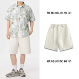 Love White Rose | efrp | Нишевая дизайнерская бренда | Гендерный ветер | Национальная печатная рубашка ветра