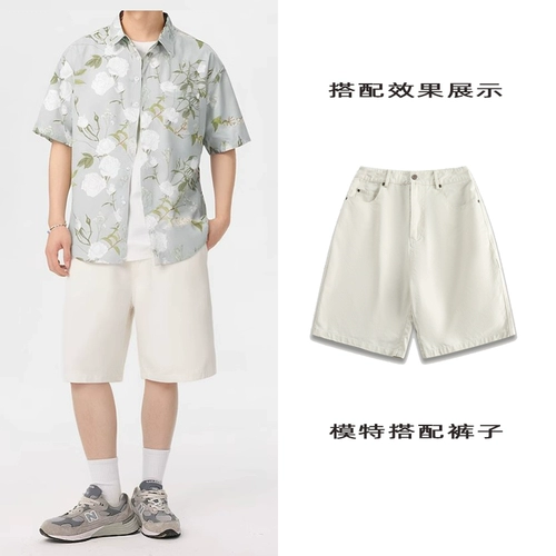 Love White Rose | efrp | Нишевая дизайнерская бренда | Гендерный ветер | Национальная печатная рубашка ветра