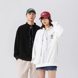 Небольшая дизайнерская ткань, толстовка подходит для мужчин и женщин, Гонконг, тренд сезона, на шнурках