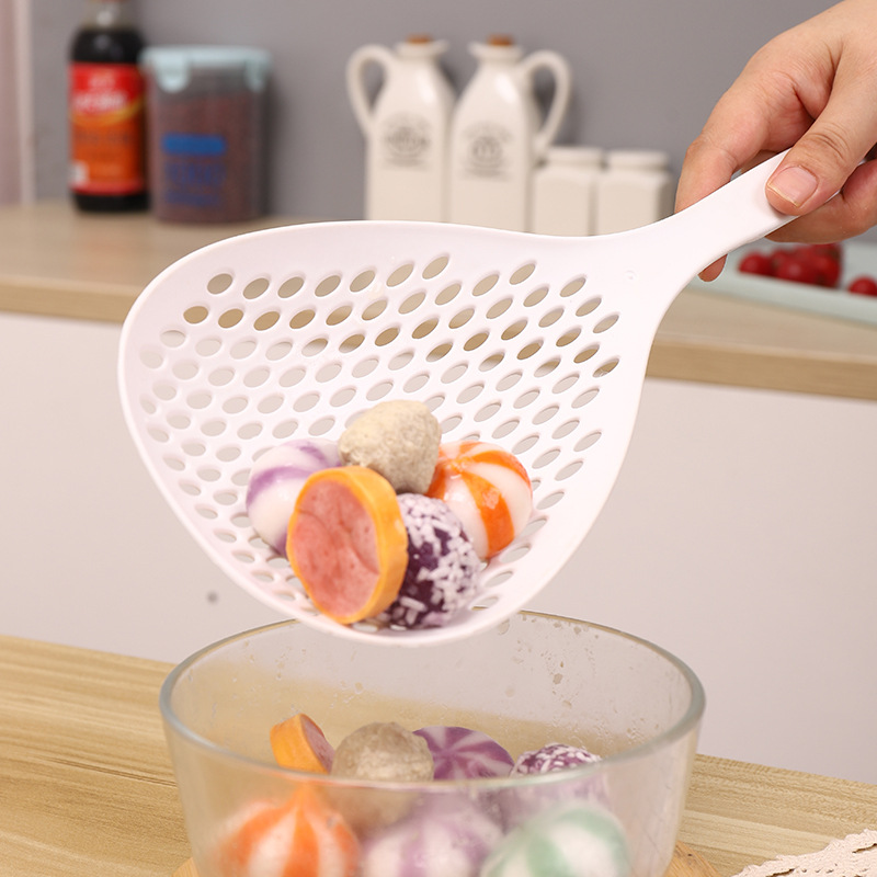 Simple noodle colander large filter food-grade nylon high temperature resistance does not hurt the pot round fence frying net spoon