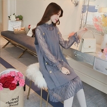 The Spring Festival Womens dress 2022 The new fat sister has a slim fit suit a slightly fat girl wearing a big code lace dress and a dress