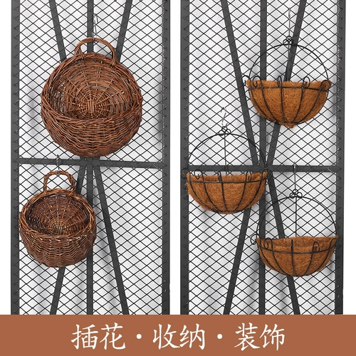 Подвесной цветочный горшок, соломенные плетеные декоративные цветы, домашний декор