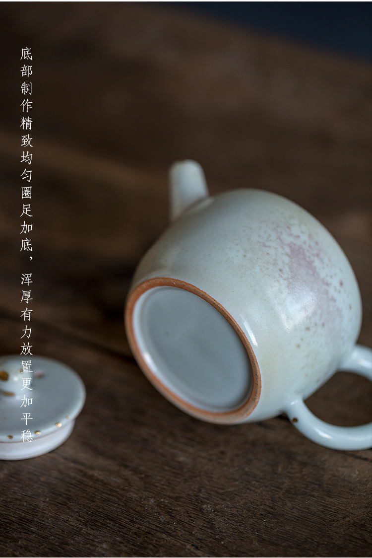 Dream ShuYu rhyme pure manual hand embryo jingdezhen ceramic teapot creative system of single pot teapot enjoying furnishing articles