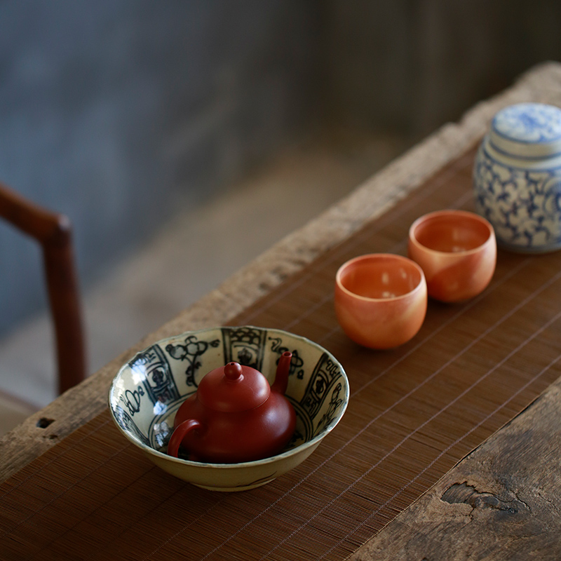 Dream ShuYu rhyme hand - made old pot set a pot of ceramic bearing pad dry mercifully tea tray was saving water zen tea Japanese restoring ancient ways