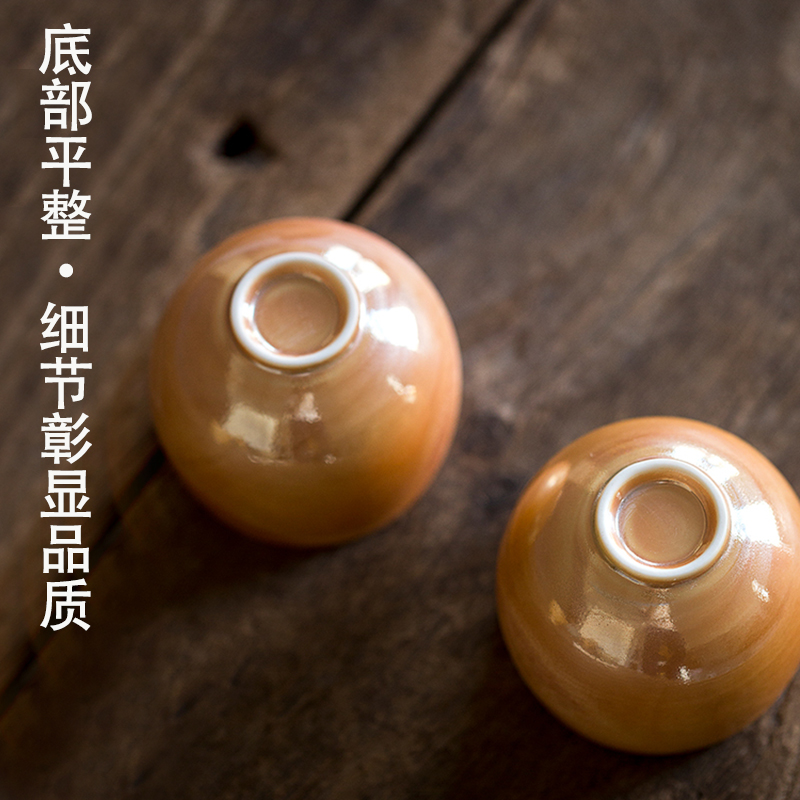 Dream ShuYu rhyme pure manual hand embryo firewood coarse after getting personal single glass ceramic cups tea masters cup