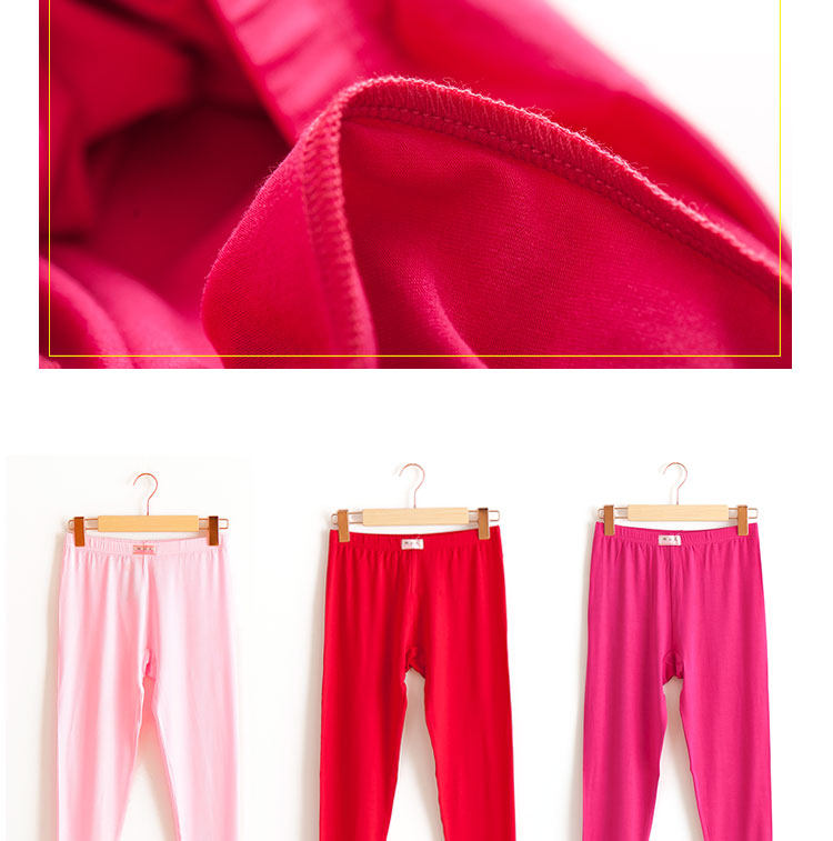 Pantalon collant jeunesse simple en coton - Ref 755283 Image 16