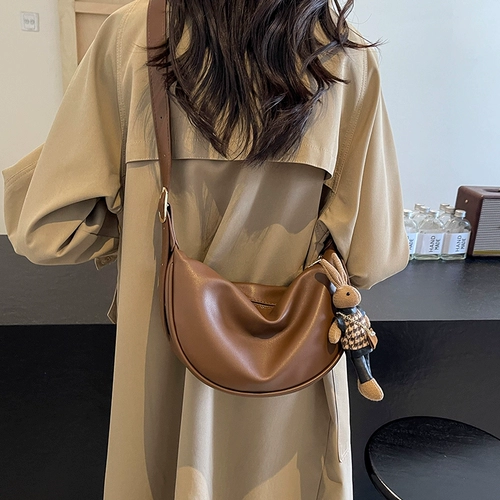 Вместительная и большая сумка через плечо, сумка на одно плечо, из натуральной кожи