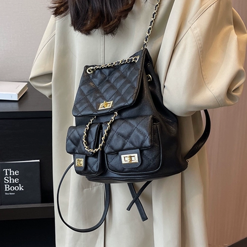 Сумка через плечо, вместительная и большая цепь, рюкзак, на цепочке