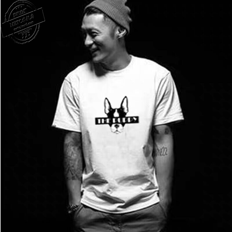 The new fashion brand Yu Wenle fashion casual short-sleeved men's fashion simple casual couple T-shirt large size round neck half sleeve