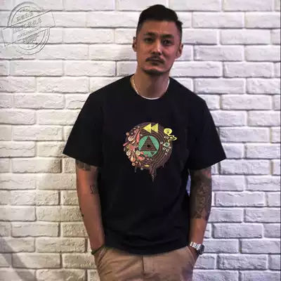 Yu Wenle short-sleeved T-shirt men's and women's Hong Kong trend brand large size loose Korean casual wild round neck couple new T-shirt