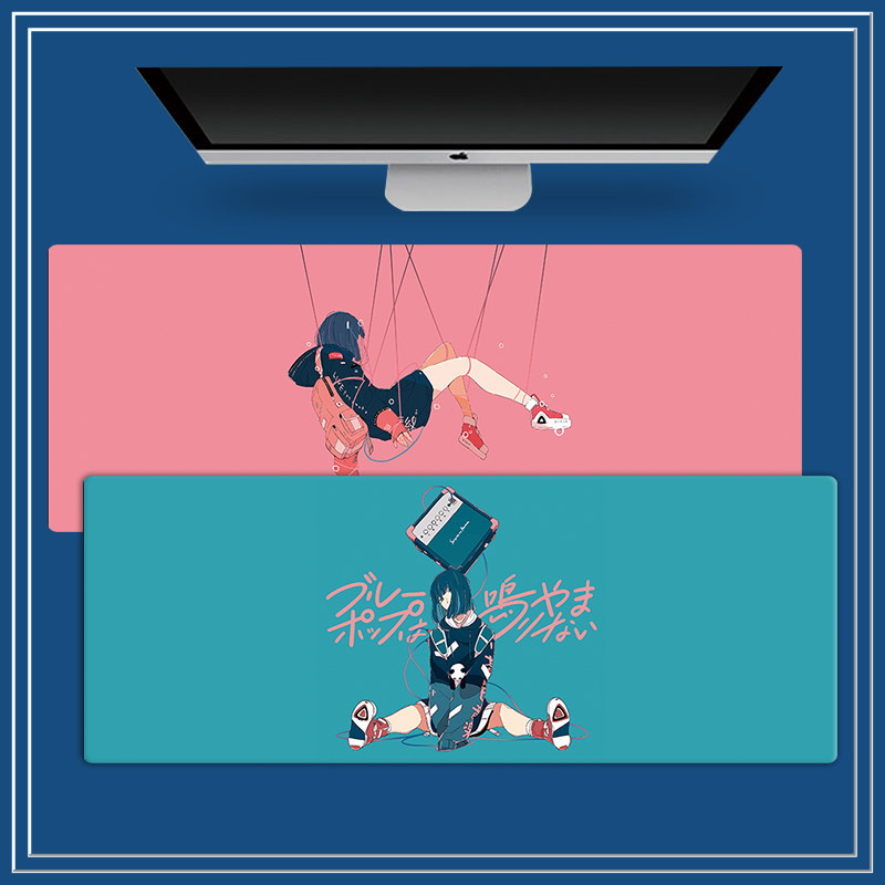 ins day department diy custom art super size slip rat mat student dormitory home computer desk decoration 800X300m
