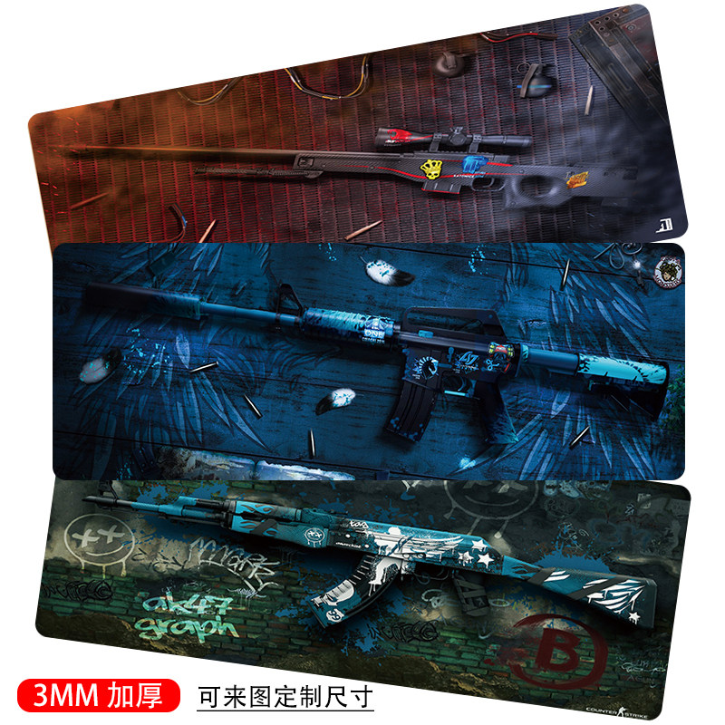 CSGO Counter-strike mouse pad Large lock edge laptop table pad Game peripheral gaming Internet cafe dedicated