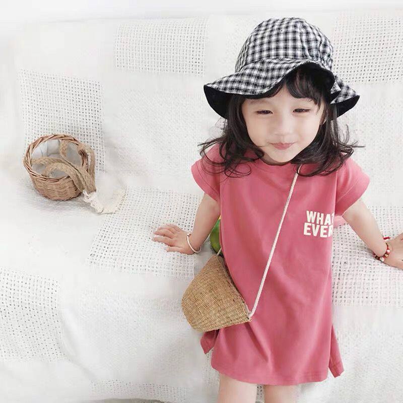 Baby skirt 2020 new summer cotton short sleeves foreign airy loose child cute princess girl dress