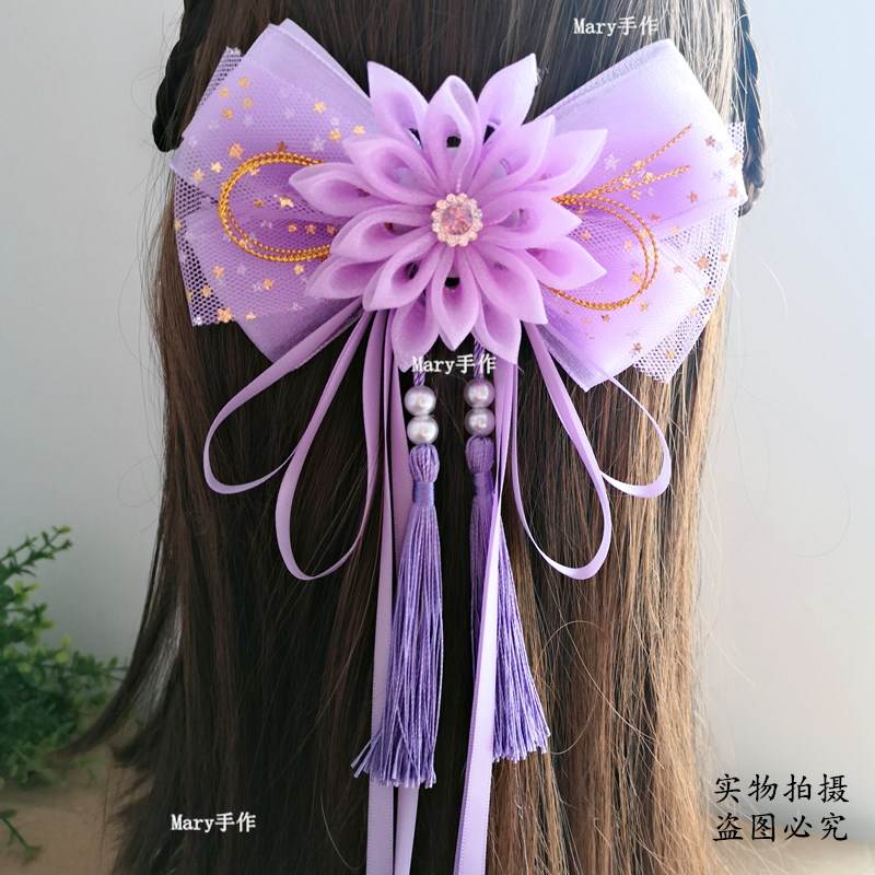 Little girl dress dress children butterfly headwear hair and clothing old Hanclothing accessories girl hair accessories