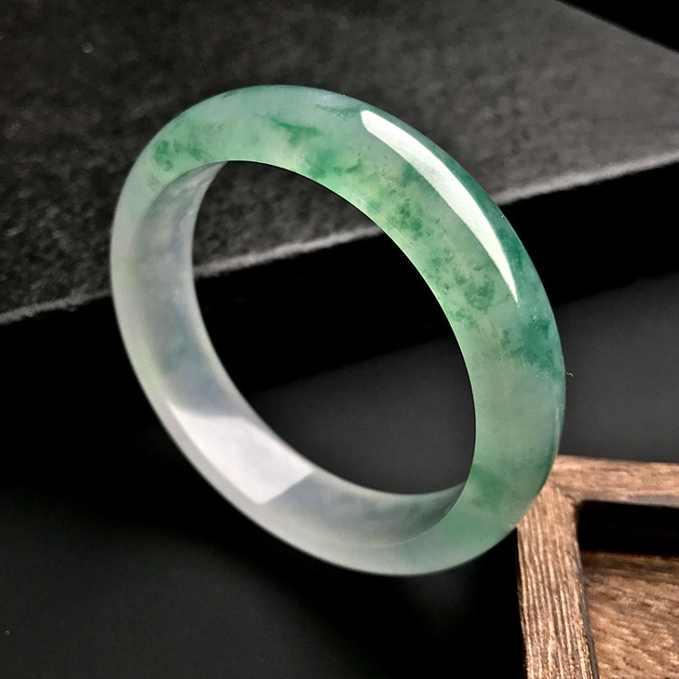 Natural Burmese Old Pit A-freight Emerald Bracelet ice Round Pending Jade Bracelet Floating Yang Guijian Bracelet